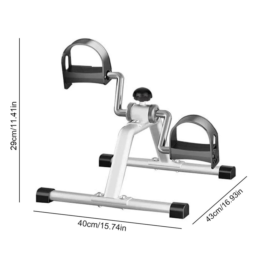 Folding Portable Arm Leg Exercise Bike with Adjustable Resistance Under Desk Bike Cycle Pedal Exerciser for Home Exercise