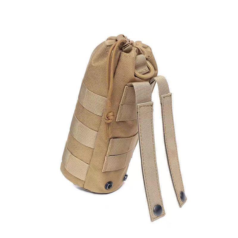 Tactical Outdoor Molle Water Bottle Pouch: Wear-Resistant, Insulated Sleeve & Handheld Waist Bag