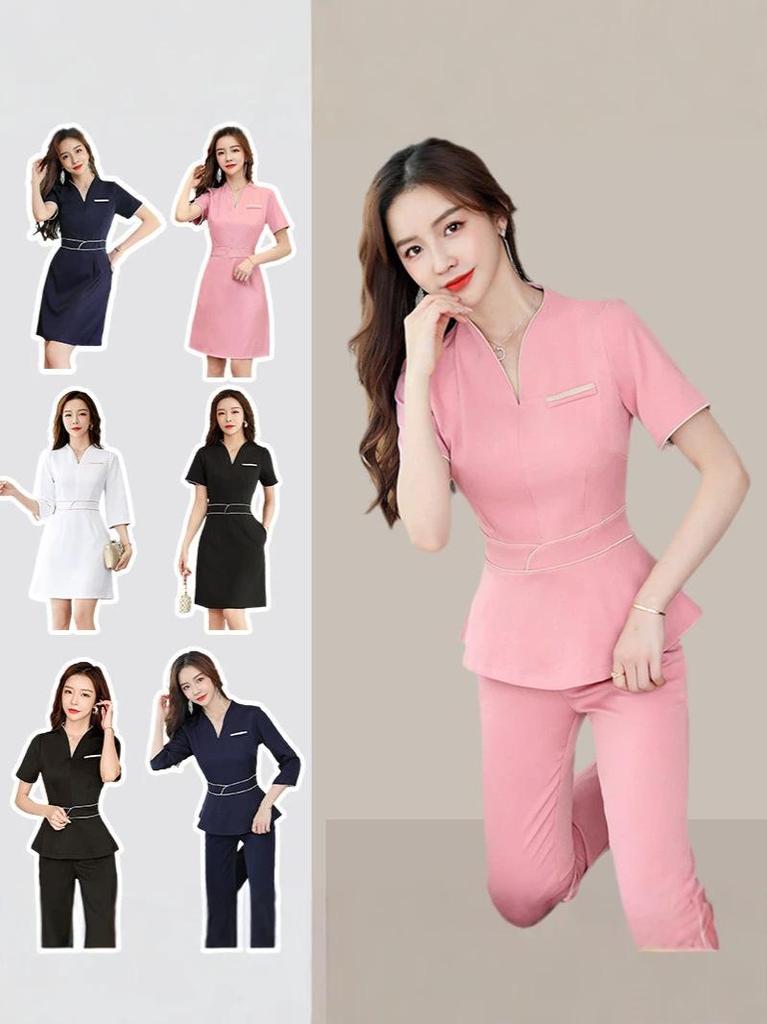 Elegant Women's Professional Uniform for Beauty Salon, Hotel Reception, Wellness Club, and Massage Therapist