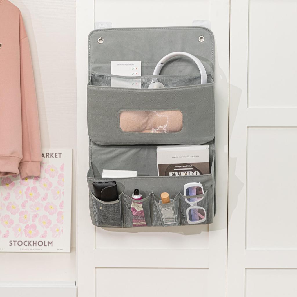 Wall-Mounted Multifunctional Hanging Storage Bag for Doors, Wardrobes, and Bedroom Essentials