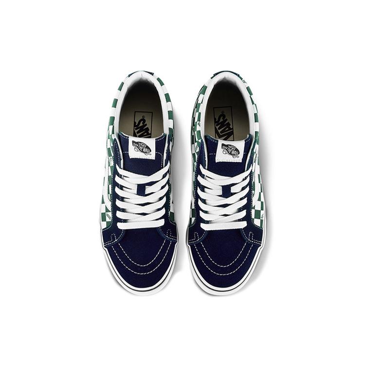 Vans Sk8 mid Checkerboard Green/White