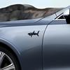 1Pc 3D Metal Shark Logo Car Rear Trunk Emblem Sticker, Car Sider Fender Badge Sticker for Car Body Stying Decoration Accessories