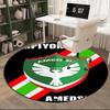 Amed Sk Crest Design Round Rug for Livingroom,Bedroom, Palyroom, Chair Rug, Area rug, Circle Carpet, Fan Christmas gift