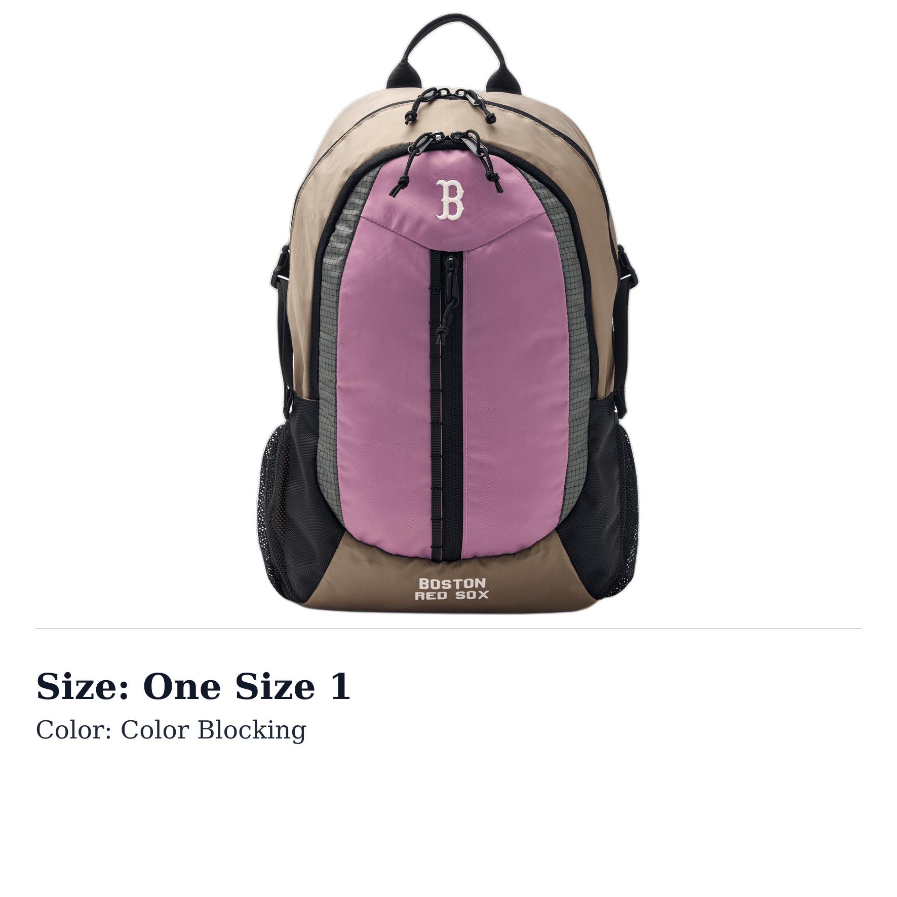 MLB Polyester Backpack Regular Unisex Multicolor 3ABKB025N-43PKP One Size 1