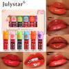 Makeup Moisturizing and Long-lasting Non-stick Cup Water Light Dye Lip Liquid Fruit Flavor Easy To Color Mirror Dye Lip Liquid Set