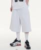 Row Lab Super Wide Baggy Fit Cropped Bermuda Shorts - Melange Grey