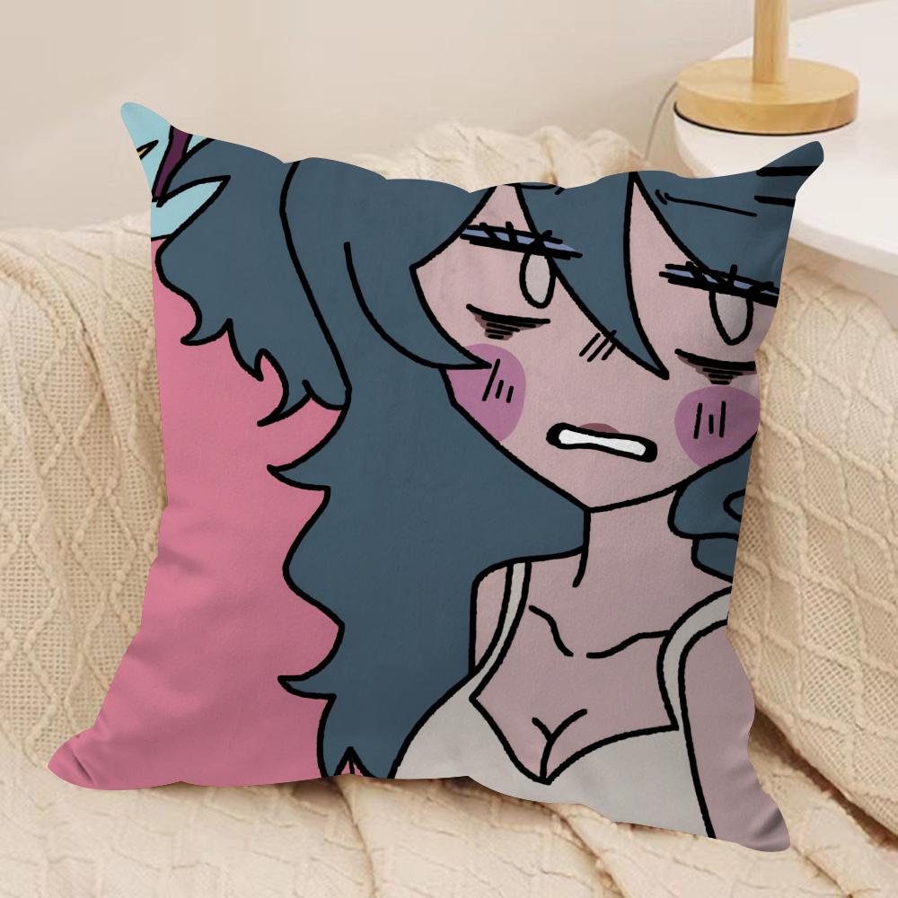LLaceys Games cool Cushion Cover Silky Short Plush Invisible Zipper Dustproof Sofa Pillow Case for Home Decor