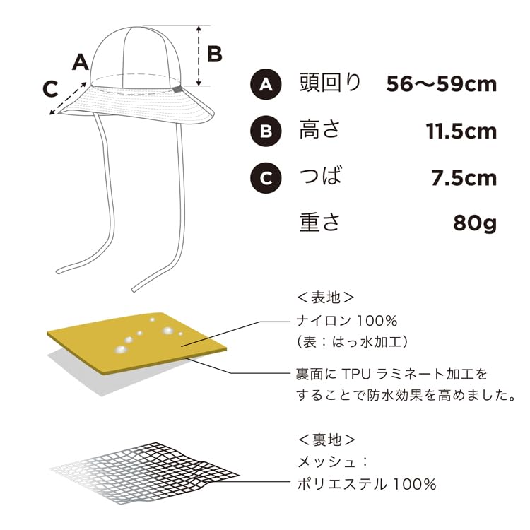 KiU Side String Rain Hat for Men and UV Mesh Hat, Waterproof, Water-Repellent, Unisex, Women, Protection, Lining, Stylish, Casual, Outdoor, Festival,