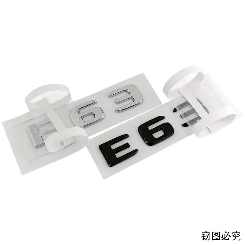 ABS Modified Car Side Sticker Fender Emblem Badge Tail Trunk Decals for Mercedes Benz E43 E53 E63 Letters Styling Accessories