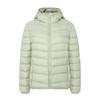 Giacca Piumino Leggera con Cappuccio da Donna - 90% Piuma, Colore Unito, Calda Casual Taglie Forti per Autunno/Inverno.