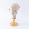 % Merino Pure Wool Knitted Wool Hat Autumn and Winter Warm Solid Color Flanged Cold Hat Men's and Women's Versatile Ear Protection Hat