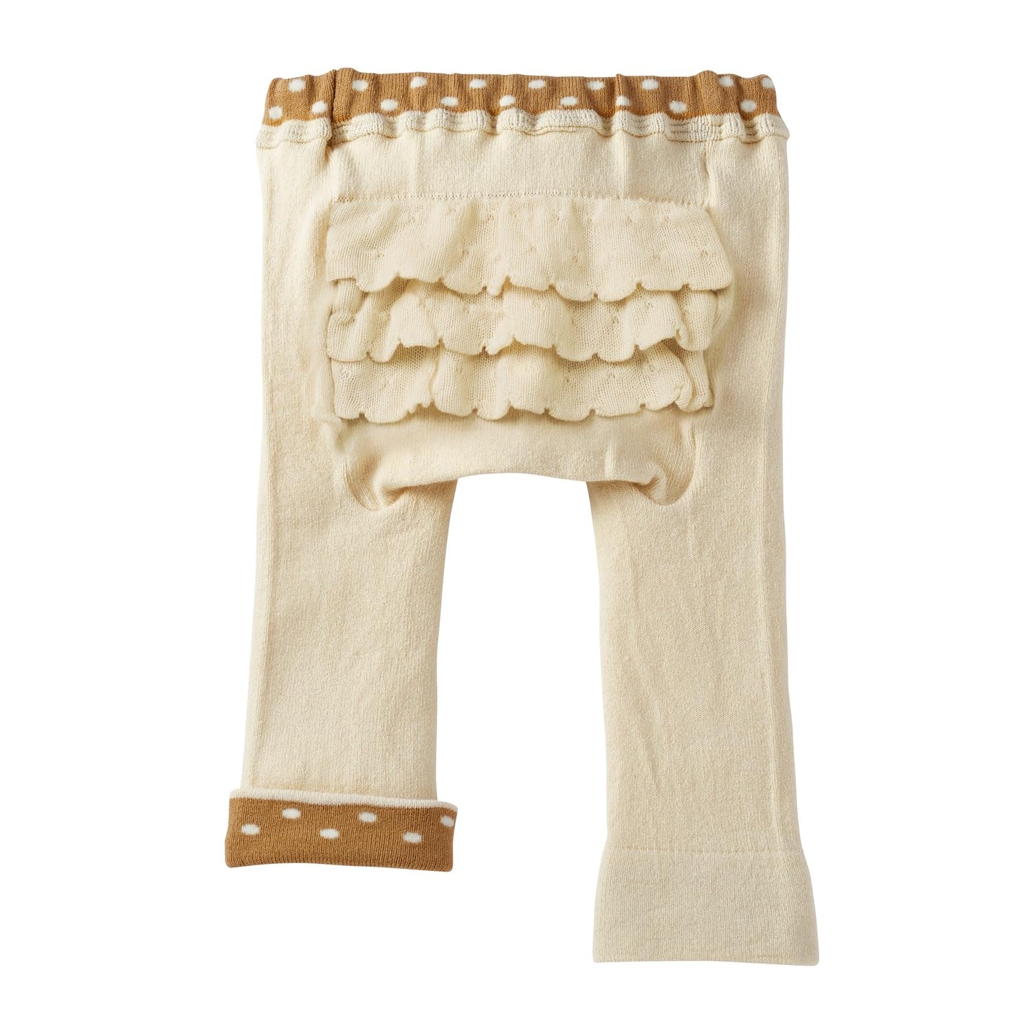 

MIKIHOUSE HOT BISCUITS Baby Size S for Boys and Girls Leggings, Ivory, (70-80cm), 70-9809-689, слоновая кость
