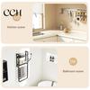 Curtain Rod Bracket Heavy Duty 1/2/3Pcs Adjustable Brackets Easy Installation Window Drapery Strong Support Hanger Hooks Living Room Bedroom
