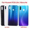 Новый стеклянный корпус для Huawei P30 Lite Nova 4e Задняя крышка батареи Задняя дверь Корпус Панель заменить на камеру