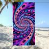 Trippy Swirl Dots Beach Towel Patterned Sunscreen And Windproof Suitable For Swimming Pool Camping Travel