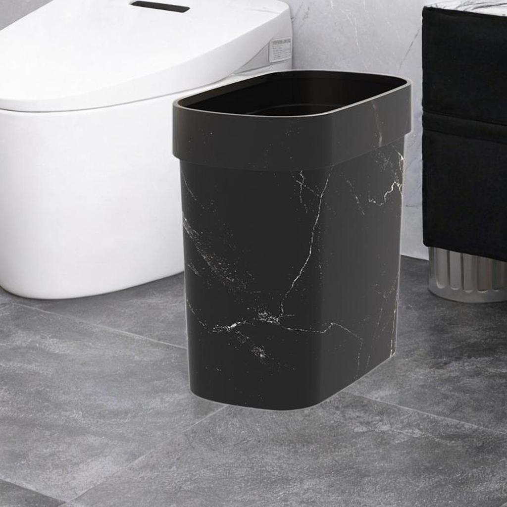 Cestino da Rifiuti Riutilizzabile Effetto Marmo per Soggiorno e Spazi Studio