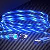 Glowing Cable Mobile Phone Charging Cables Led Light Micro Usb Type C Charger For Samsung Iphone Magnetic Phone Charge Wire Cord