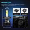 H4 HB2 9003 LED Headlight Conversion Kit High Lo Beam Bulb H11 Fog Light DC12V Auto Headlights