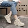 2025 New Women Sneakers Luxury Fashion High Top Women Boots Platform Casual Shoes