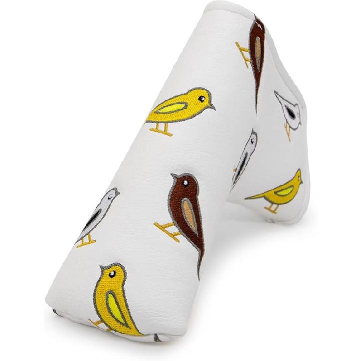 Golf Club Headcover Golf Birdie Birds Driver Fairway Wood Hybrid Wood Head Cover Golf Mallet Blade Putter Cover 3pcs 1pc for Golf Wood Club Head,