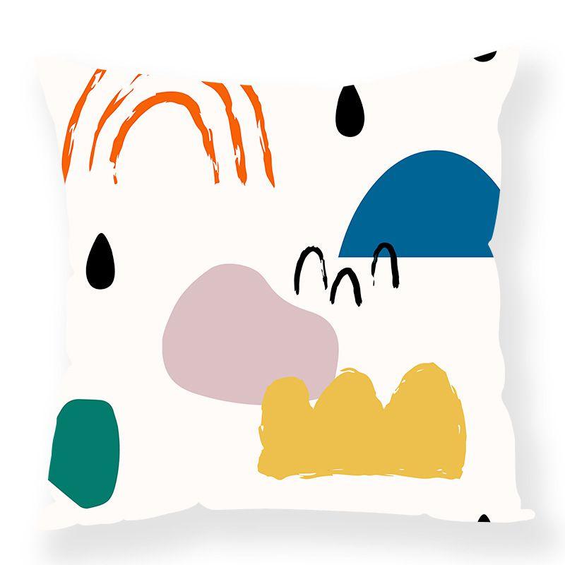 Vibrant Rainbow Print Cushion Cover For Sofa Perfect Home Pillow Case Decor