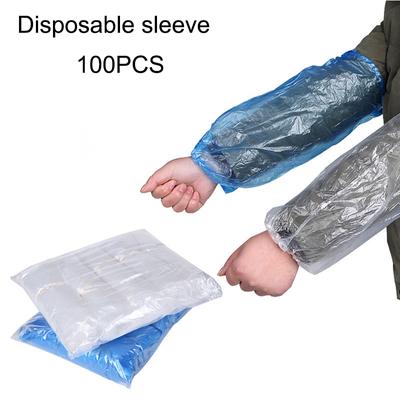 100Pcs Disposable Oversleeve Oil-Proof Protective Arm Covers Pe Oversleeves
