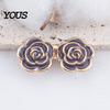Comfortable Waist Support Pins 1 Pair Rose Tightener Pins, No-sew Pants Tighteners, Detachable Metal Flower for Jeans Skirts Waistband Narrowing