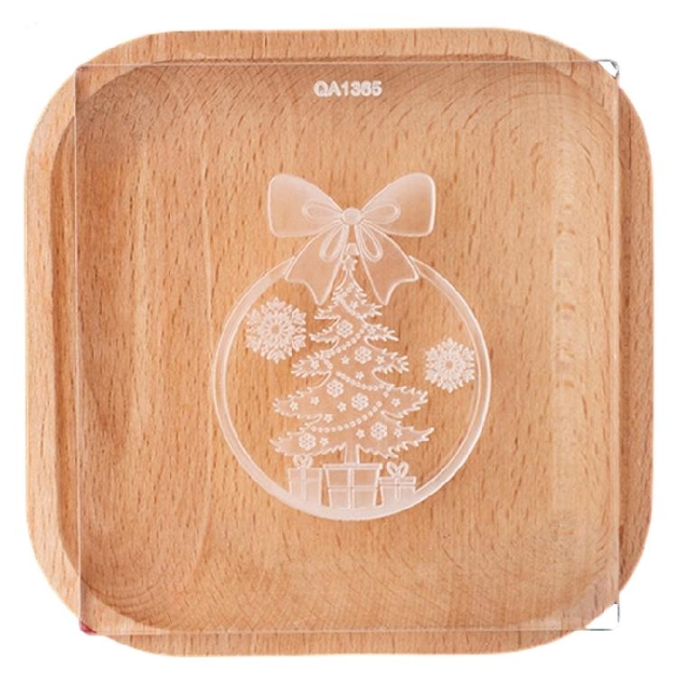Christmas Party Acrylic Fondant Cookie Cutter Heat Resistant Biscuit Mold Multifunctional Dessert Baking Mould