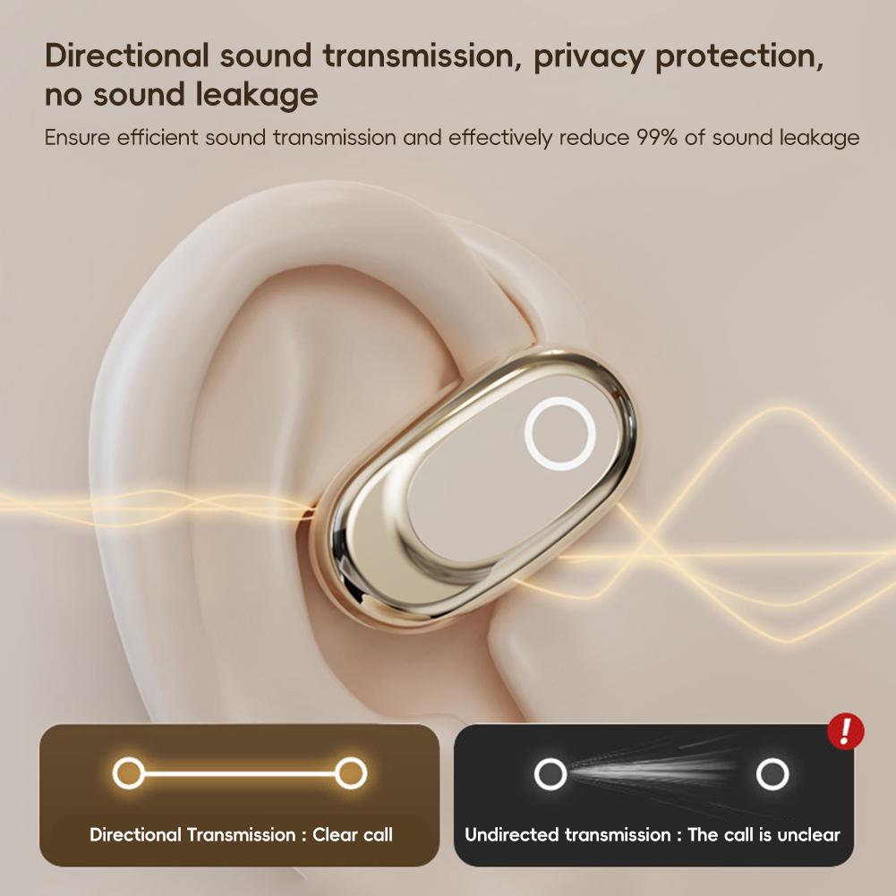5.1 OWS Rotatable Earhook Bluetooth Headphones Long Battery Life Sports Headphones With Digital Display