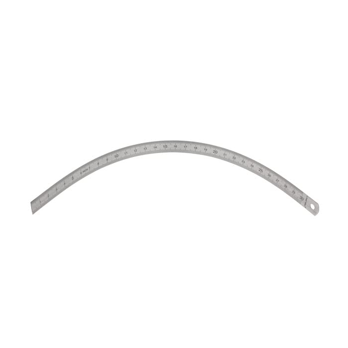 Shinwa Sokutei Thin Width Straight Measure Silver 60cm 13269