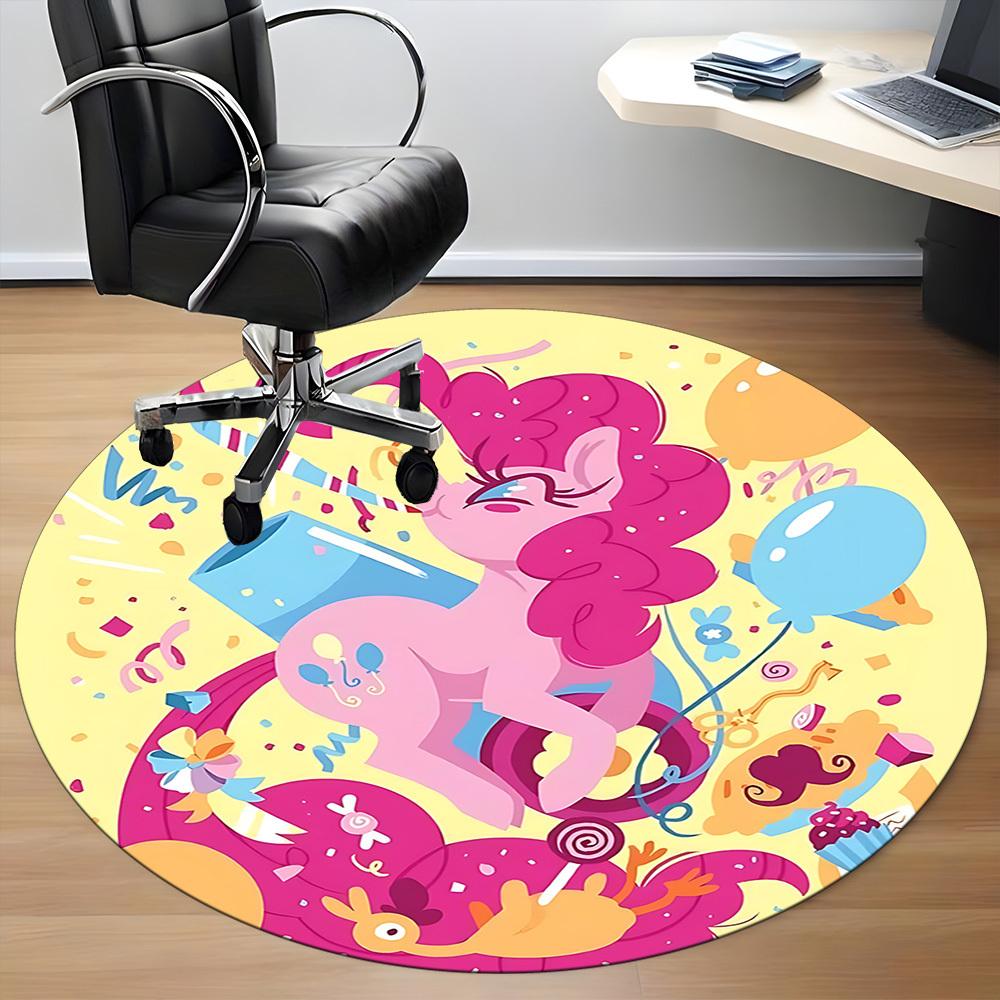 1pc My Little Pony Office Round Area Rug, Under Office Chairs Bedroom Living Room Home Decor A1022237
