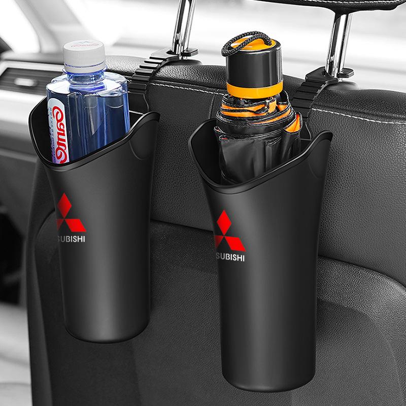 1/2Pcs Car Styling Car Storage Box Umbrella Garbage Organizer Bucket For Mitsubishi Lancer Lancer ASX Outlander 2 3 Pajero Mirage Exzos Pajero 4