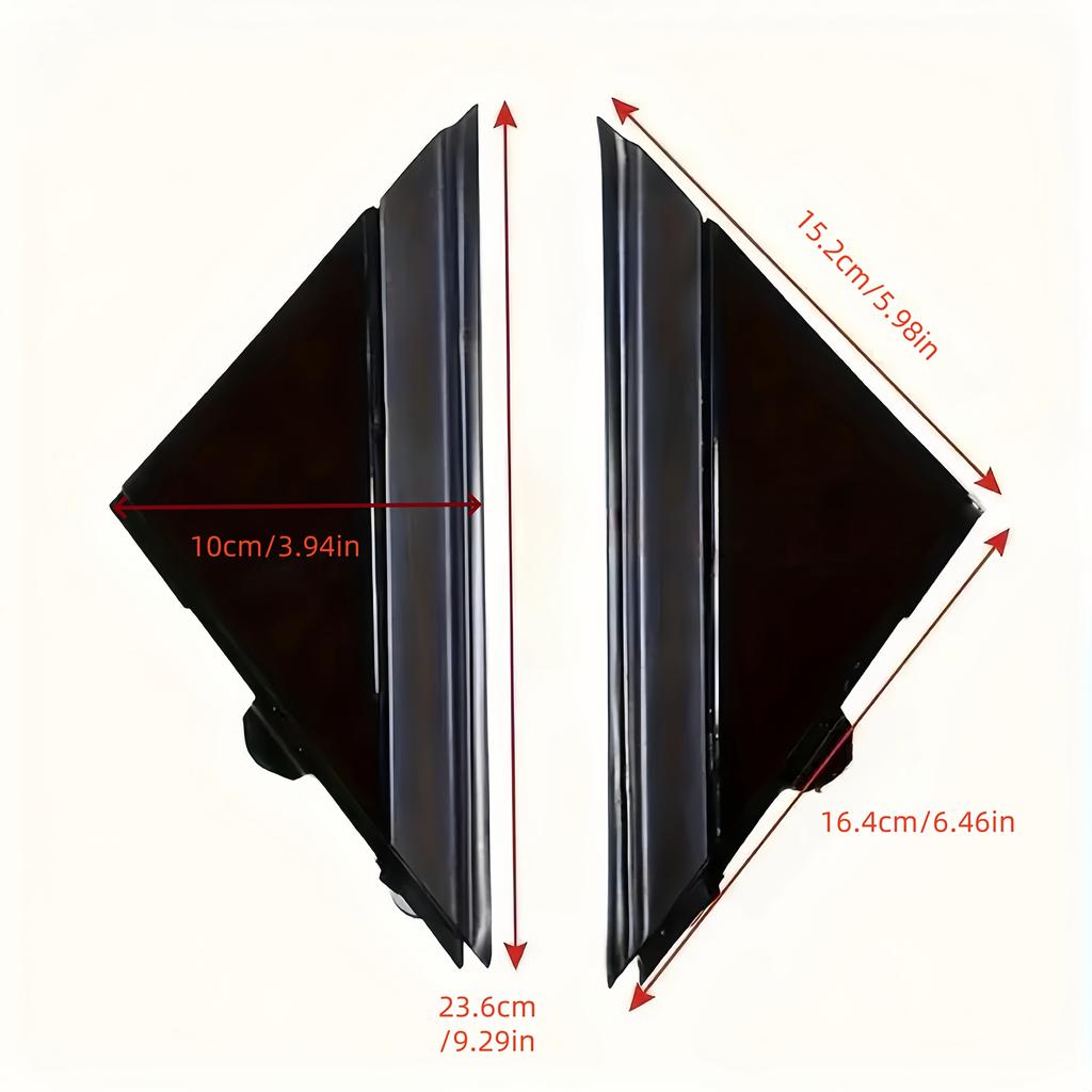 Rear View Mirror Triangle Trim Panel for FIAT 500 2012-2019 Models- Left/Right-Side Door Mirror Cover Matte Black