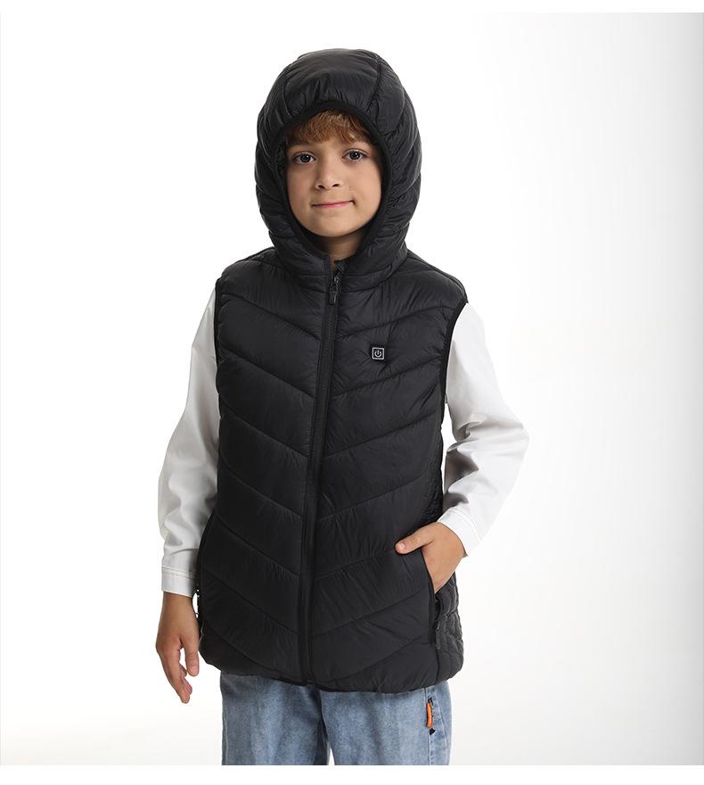 Children's USB Heated Winter Vest with Intelligent Temperature Control