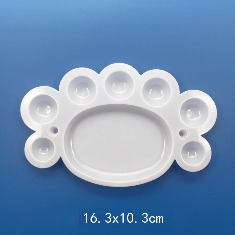 Painting Palette Plastic Paint Tray Multiple Shapes Sizes Office School Student Drawing Art Supplies Watercolor Oil Painting ZYF