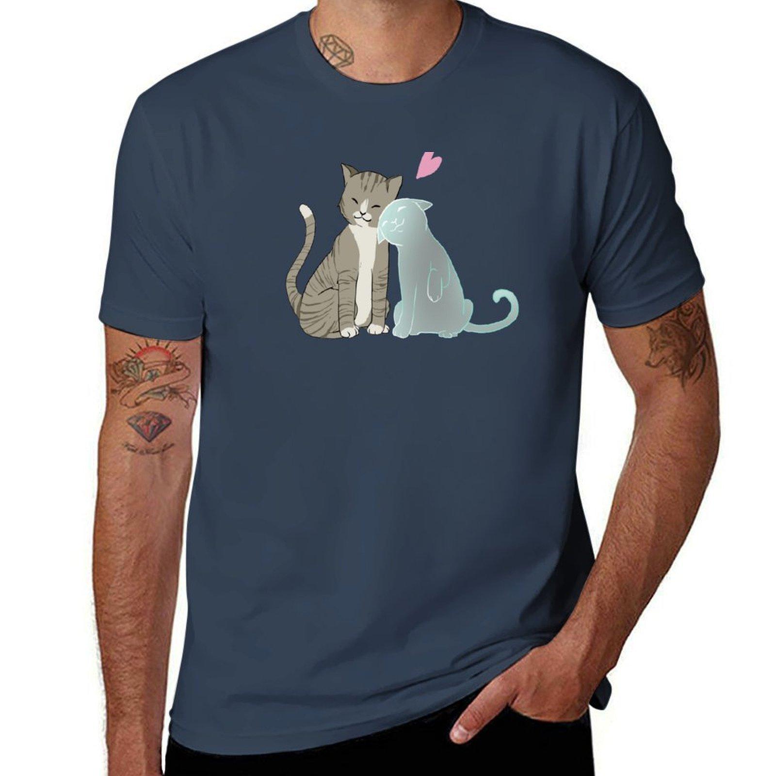 Cat Love Tshirt Work Wear Breathable Tee S