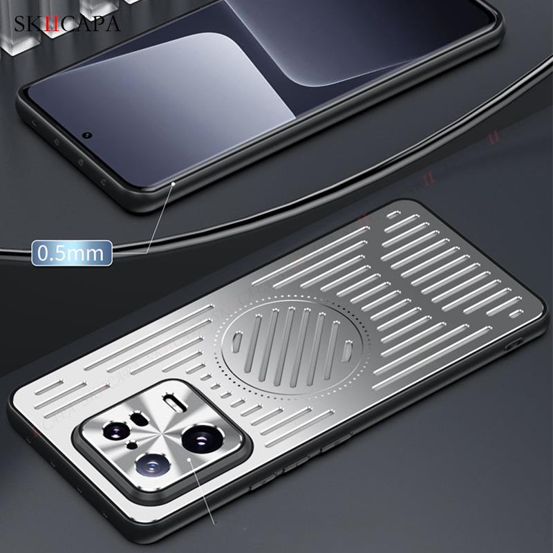 For Magsafe Magnetic Case For Xiaomi 13 Pro 12T Cooling Heat Dissipation Aluminium Alloy Cover For Redmi K60 Pro K60E K50 Ultra