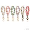 Boho Daisy Chrysanthemum gewebtes Armband Schlüsselanhänger