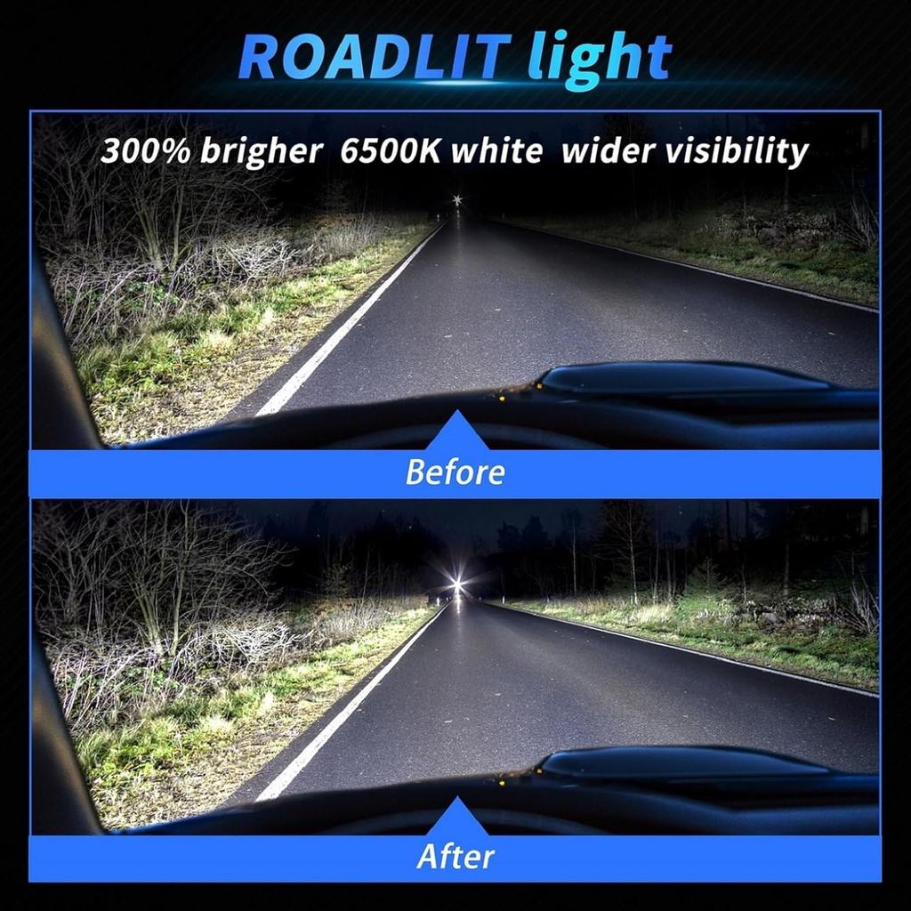 Lights Bulbs For Chevy Blazer 2000 2001 2002 2003 2004 2005, High Beam Low Beam And Fog Light Bulb Set, 6500K White Light, 500% Brightness, Plug And