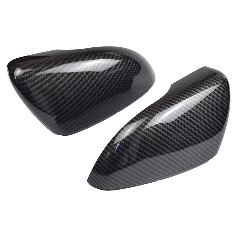 For VW Volkswagen Golf 6 MK6 R GTI VI 2010-13 Car Rearview Side Mirror Cover Wing Cap Exterior Door Case Trim Carbon Fiber Look