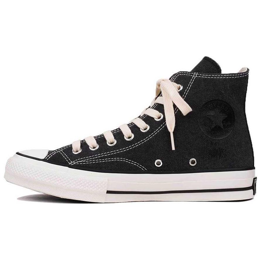 Converse Chuck 70 Comfortable Versatile Durable Shock Absorbing High Top Canvas Shoes Unisex Sneakers Black 1CL732