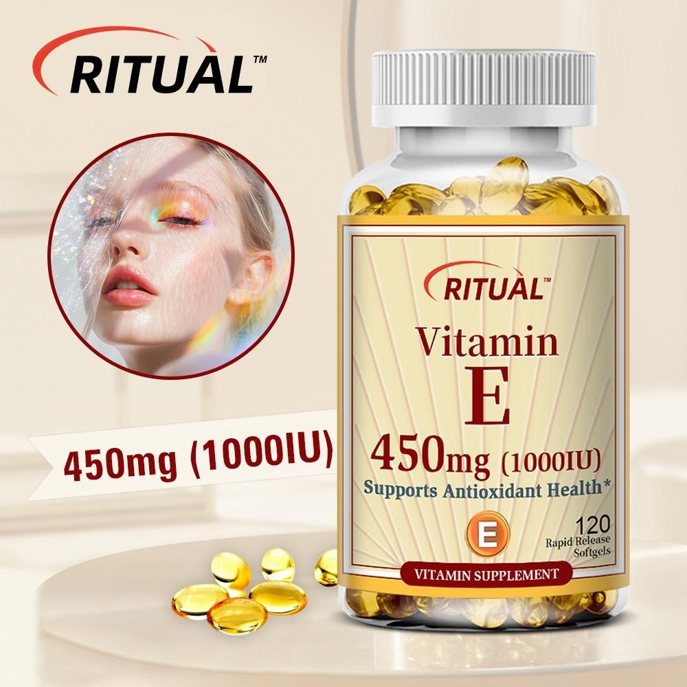 Vitamin E 450mg Capsules - Helps boost hair, skin, nail, and facial health and immunity (60-120 capsules) 3 pcs 60 tablets