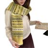 Fair Island Style Retro Jacquard Color Matching Knitted Scarf Women's Autumn and Winter Atmosphere Warm and Cold-proof Versatile Scarf