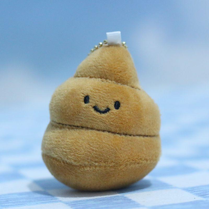 

Toilet Whimsical Cartoon Poop Plush Keychain With Ultra Soft Texture For Fun Gifts StyleC