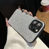 Luxury Bling Glitter Sequin Grid Pattern Soft Case For iPhone 18 17 16 15 14 13 12 11 Pro Max Plus 16E 17air Bumper Frame Cover