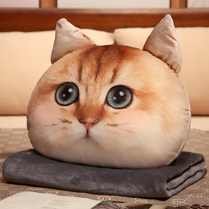 Cartoon Animal Shiba Inu Throw Pillow Blanket Plush Toy Cat Toy Home Sofa Pillow Cushion Doll