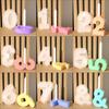 2026 New DIY Crystal Resin Arabic Numerals Candlestick Symbols & Gypsum Resin Candle Base Handmade Number Mold for Crafting