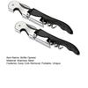 2Pcs Bottle Opener, Stainless Steel Lever Corkscrew, 3-in-1 Corkscrew Beer Bottle Opener And Foil Cutter, Home Bar Accessories