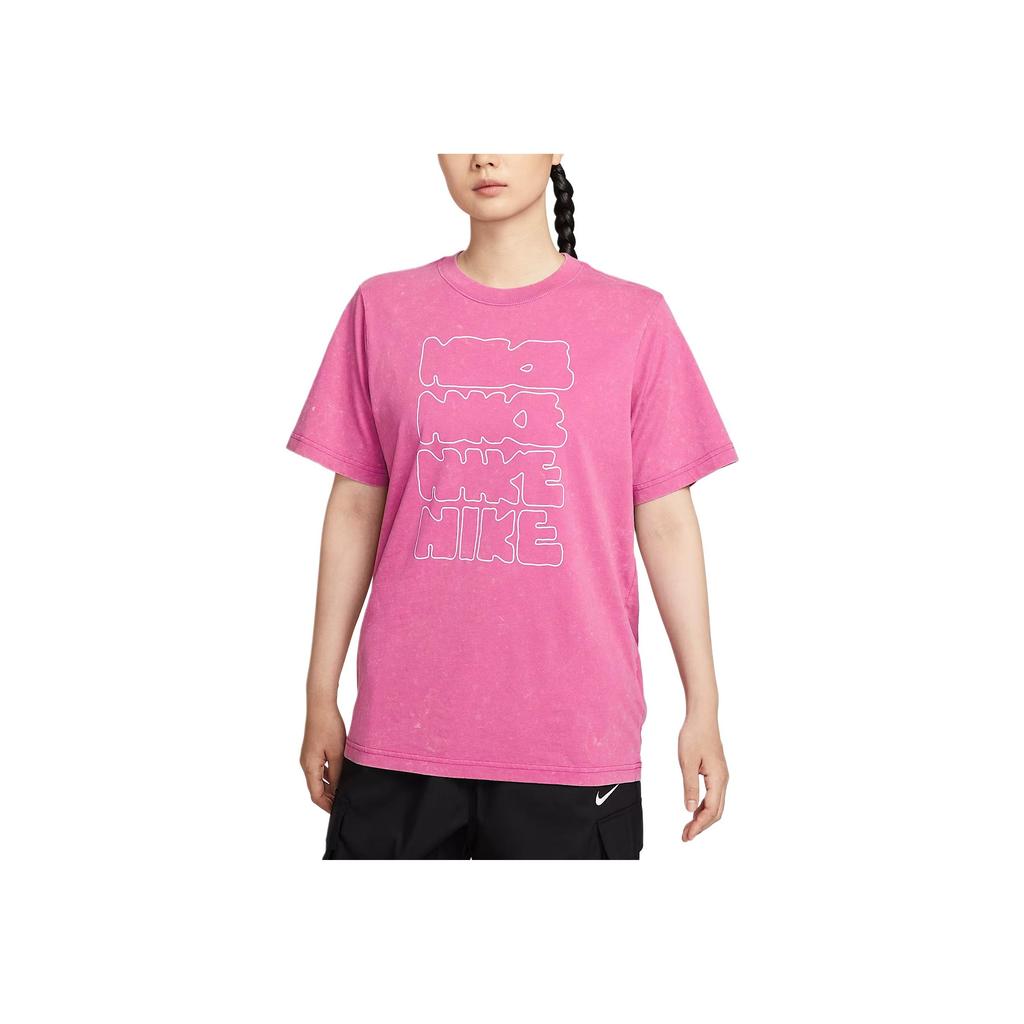 Nike Sportswear Essential Fashion Versatile Loose Short Sleeve T-Shirt Women Tops II0453637