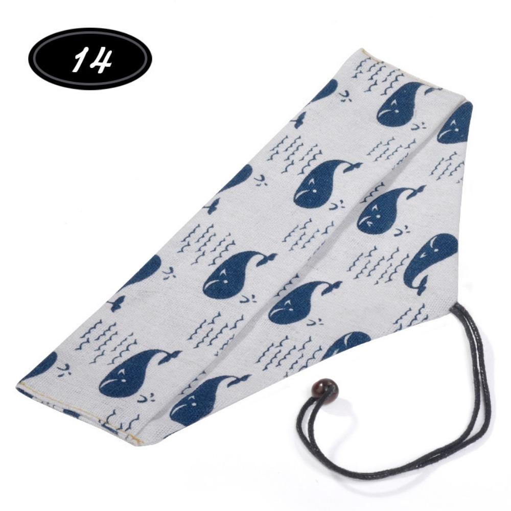 Japanese Style Utensil Holder Cotton Linen Cutlery Case Reusable Cutlery Pouch For Chopstick Spoon